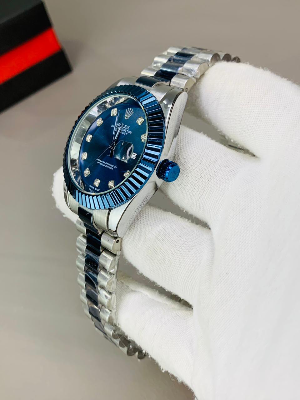 RLX Date-Just Fluted Bezel ~ Premium Men's Watch ⚜️