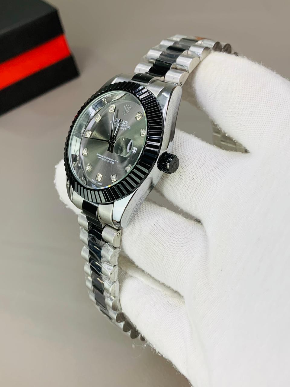 RLX Date-Just Fluted Bezel ~ Premium Men's Watch ⚜️