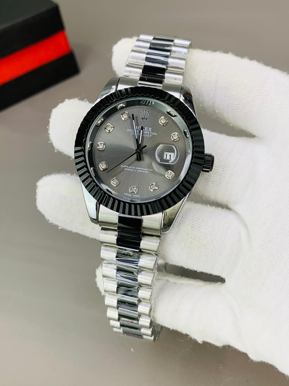 RLX Date-Just Fluted Bezel ~ Premium Men's Watch ⚜️