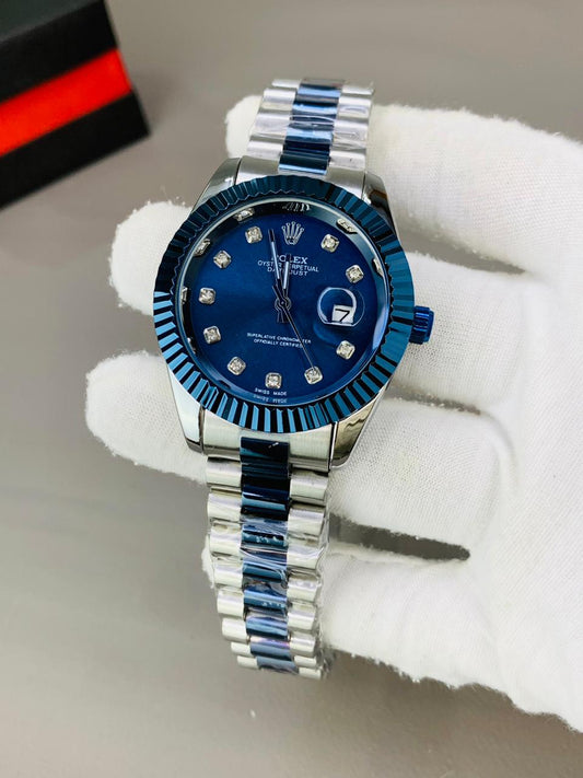 RLX Date-Just Fluted Bezel ~ Premium Men's Watch ⚜️